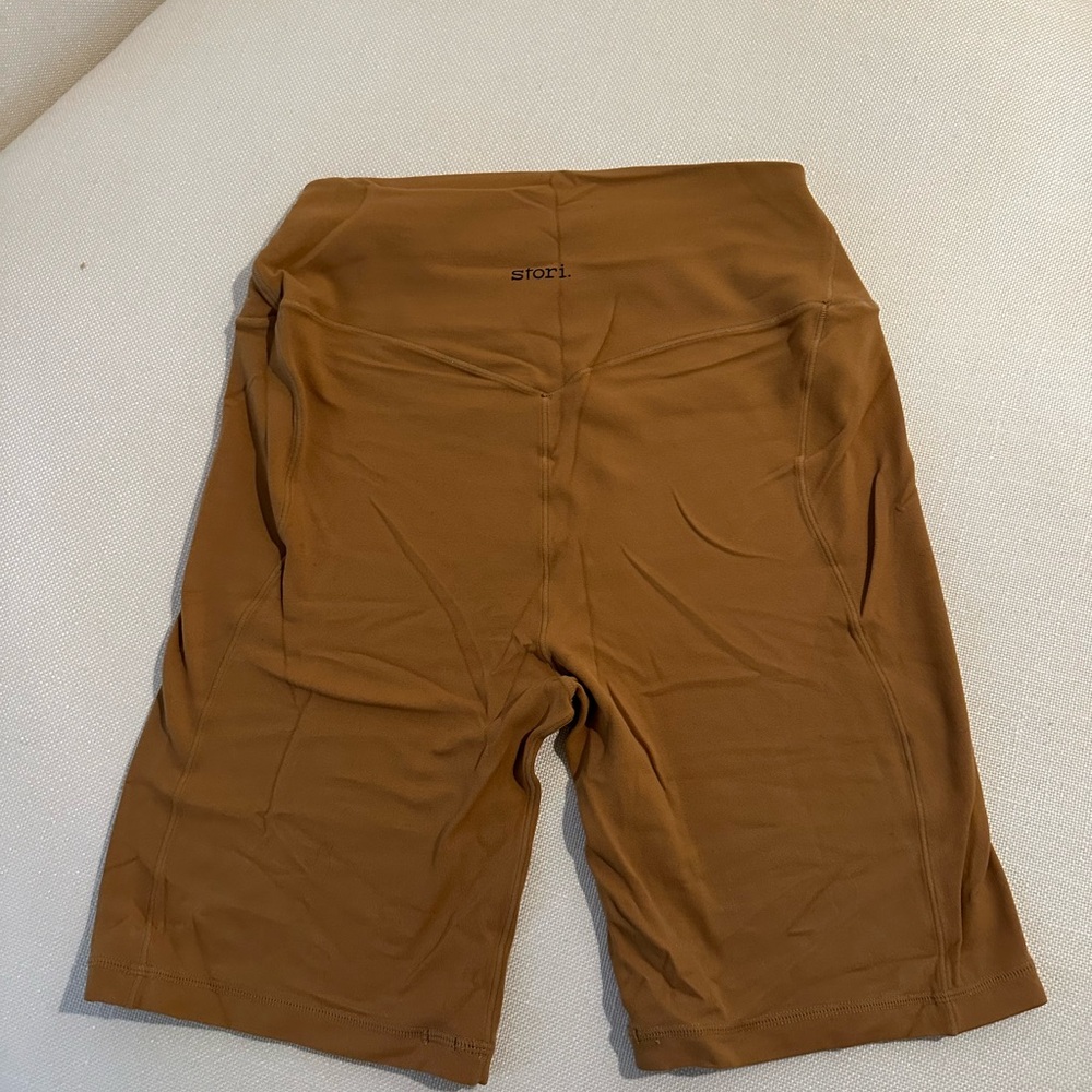 Stori Brown Biker Shorts